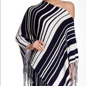 Trina Turk Navy and White Aurelia Scarf